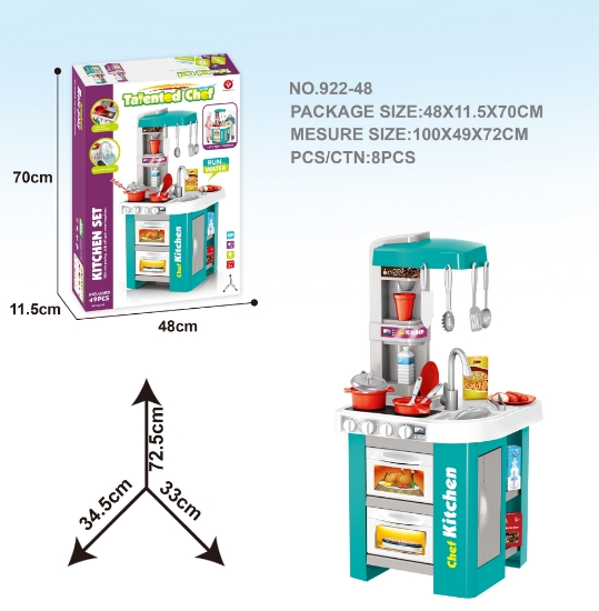 Your store. Talented Chef Blue Kitchen Set 49 pc