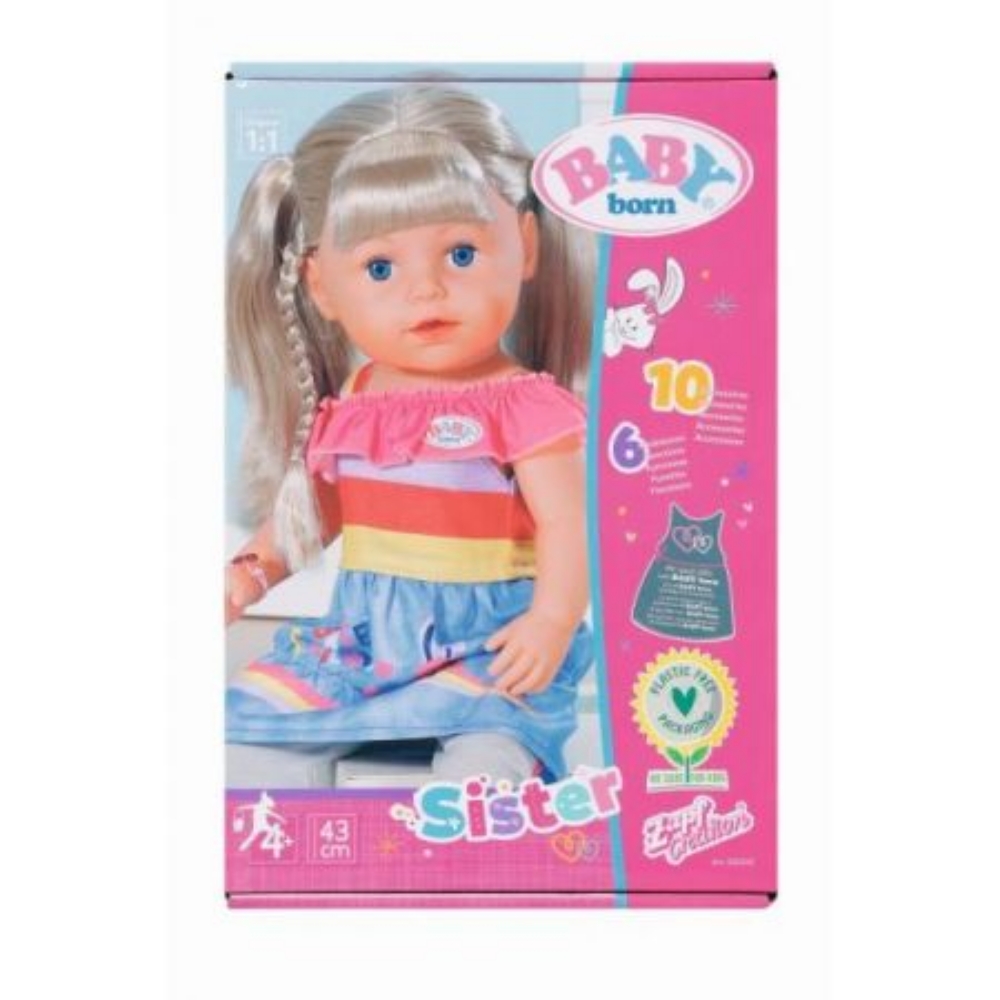 Baby born online sister doll